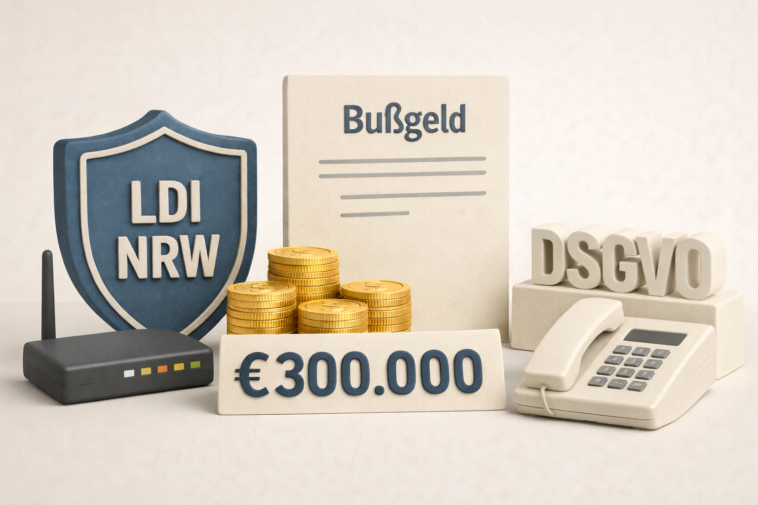 LDI NRW: 300.000 Euro Bußgeld gegen Telekommunikationsunternehmen