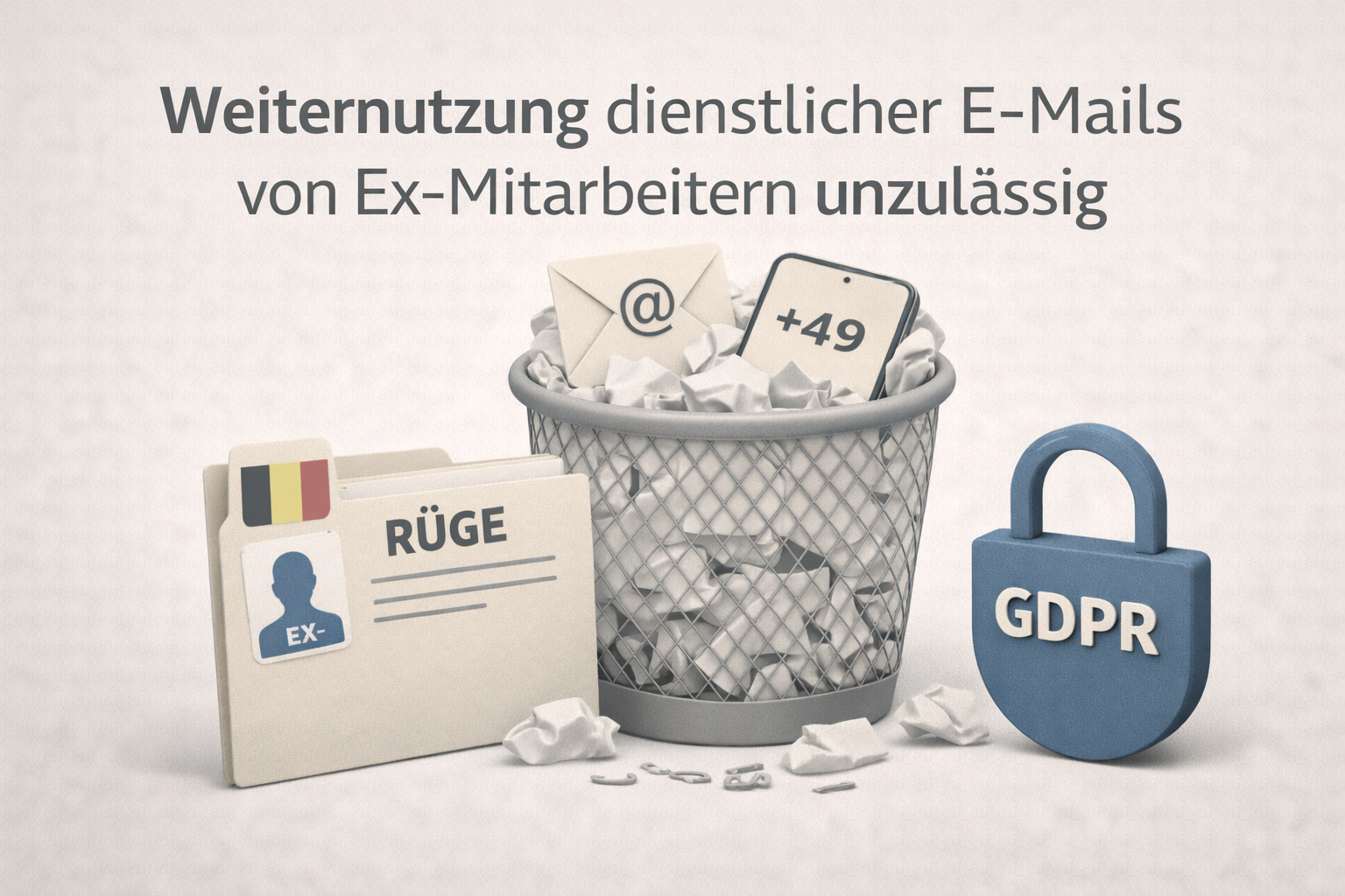 Offboarding: Weiternutzung dienstlicher E-Mails von Ex-Mitarbeitern unzulässig