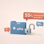 Repräsentative BfDI-Studie zur ePA: hohe Bekanntheit, geringe aktive Nutzung, große Wissenslücken und Datenschutz als zentraler Erfolgsfaktor.