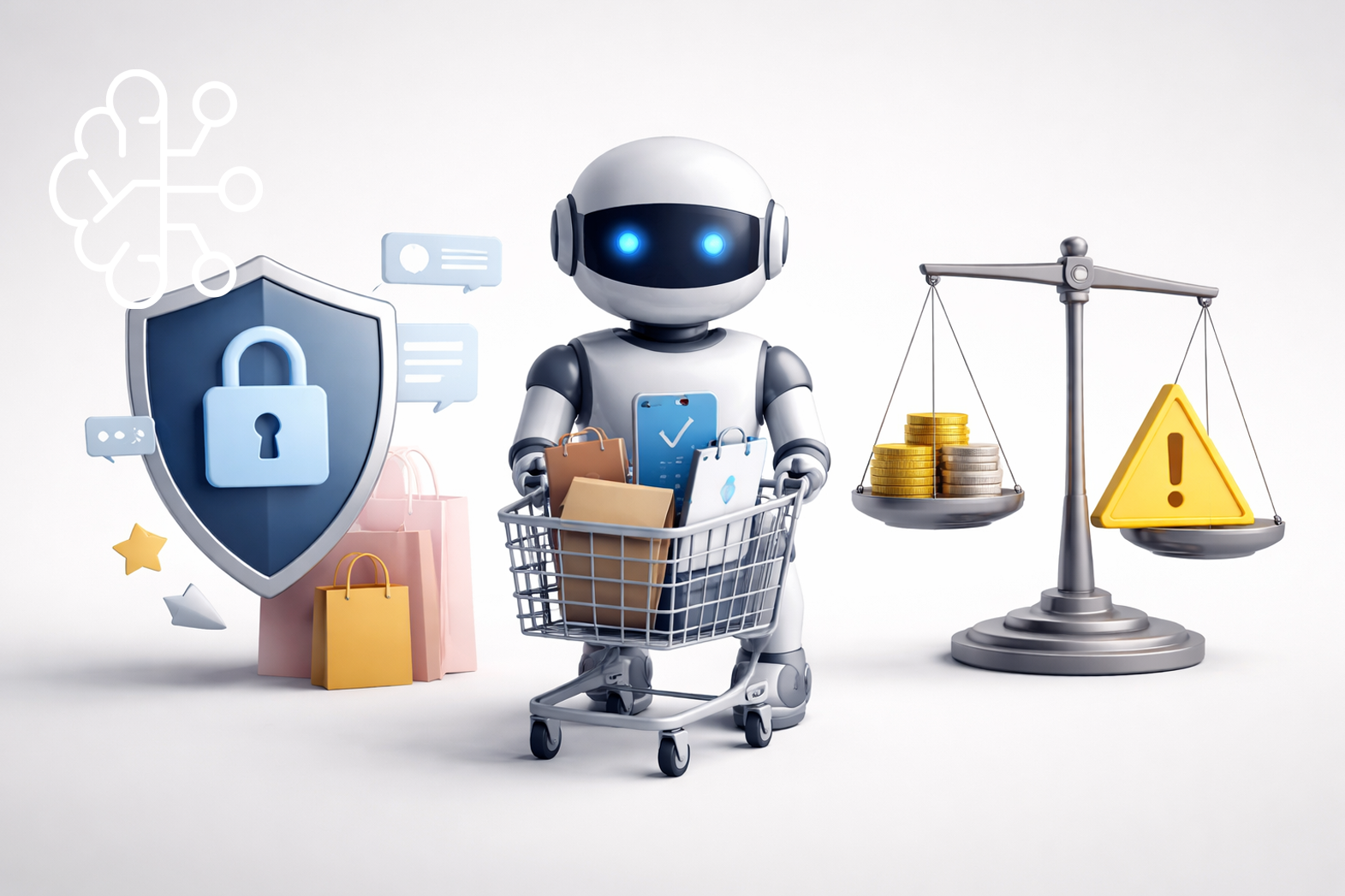 Agentic AI im E-Commerce: Autonome KI-Agenten steigern Effizienz, bringen aber neue Haftungs- und Datenschutzrisiken.