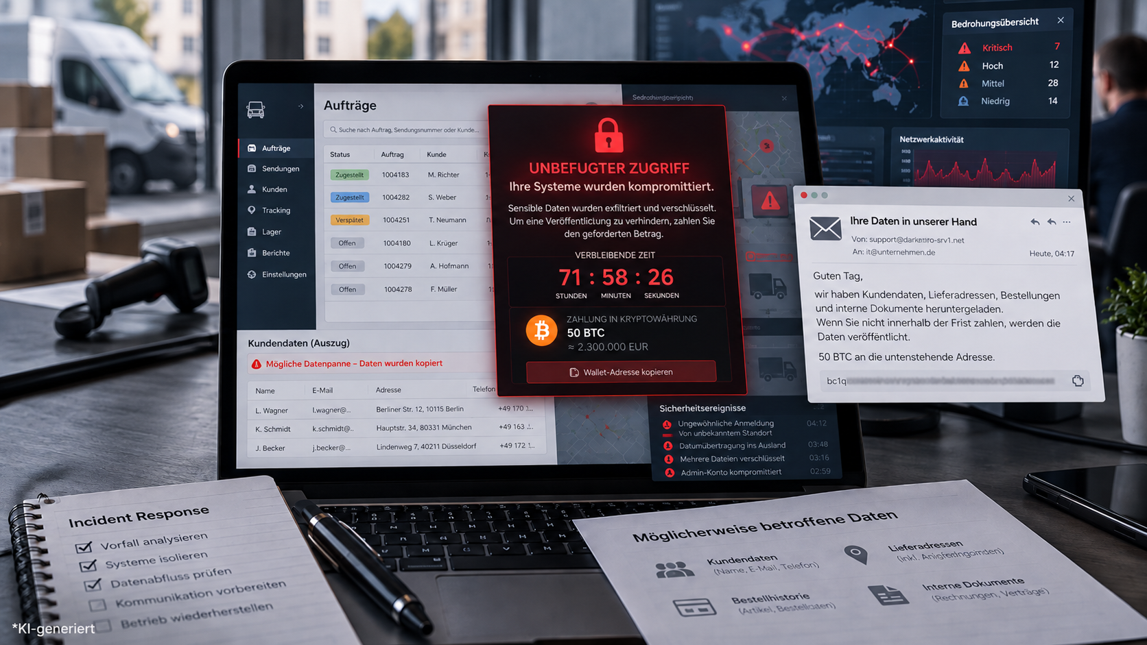 Cyberangriff: Unzulässiger Datenzugriff bei Flink